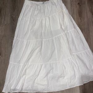 Elegant White Maxi Skirt
